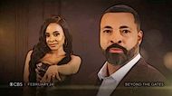 Bill and his fiancée Hayley Lawson (Marquita Goings) on Beyond the Gates